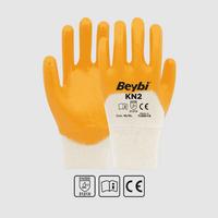 BEYBİ KN2 SARI PAMUKLU NİTRİL ELDİVEN