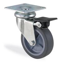 KAMA 50 MM SERVİS TEKERİ GRİ FRENLİ DÖNER (MTB050F)