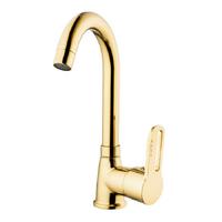 KARE KIN87002 İNCİ GOLD KUĞU LAVABO BATARYASI ( KISA BORULU )