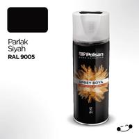 POLİSAN AKRİLİK SPREY BOYA PARLAK SİYAH 400 ML RAL 9005