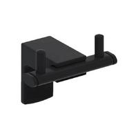 TEMA 71023-2M PREMİUM TAM MAT SİYAH İKİLİ BORNOZ ASKILIK