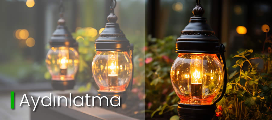 aydınlatma ürünleri, malzemeleri